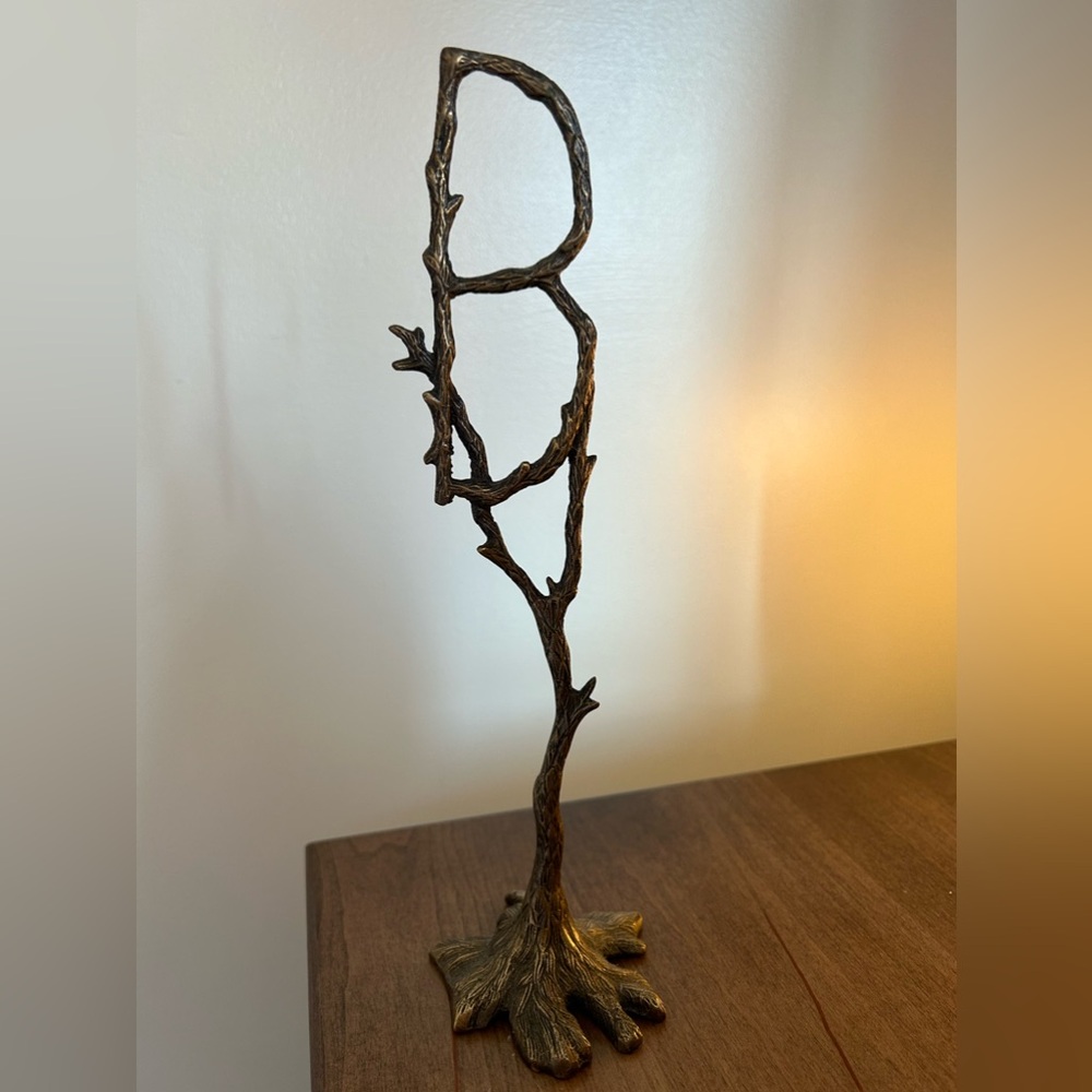 Anthropologie letter B twig decoration